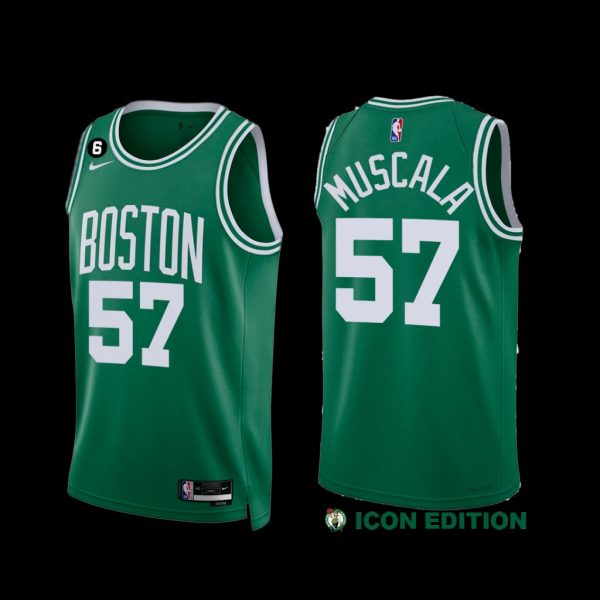 Boston Celtics Mike Muscala 2022-23 City Edition Jersey Green Boston Celtics Mike Muscala 2022-23 City Edition Jersey Green