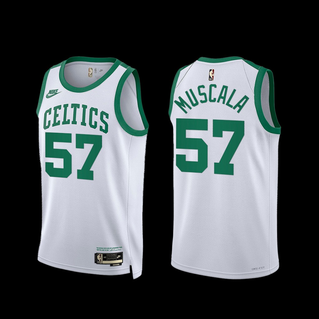 Boston Celtics Mike Muscala 2022-23 Classic Edition Jersey White Boston Celtics Mike Muscala 2022-23 Classic Edition Jersey White