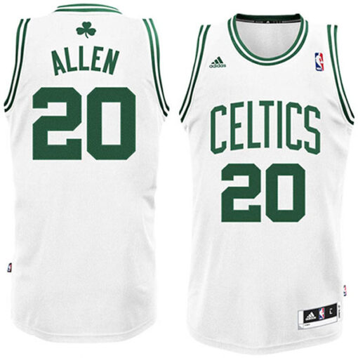 Boston Celtics Ray Allen White Throwback Jersey