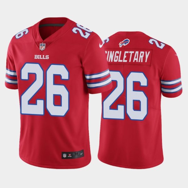 Buffalo Bills Devin Singletary Red Color Rush Limited Jersey Buffalo Bills Devin Singletary Red Color Rush Limited Jersey