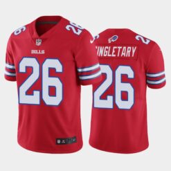 Buffalo Bills Devin Singletary Red Color Rush Limited Jersey