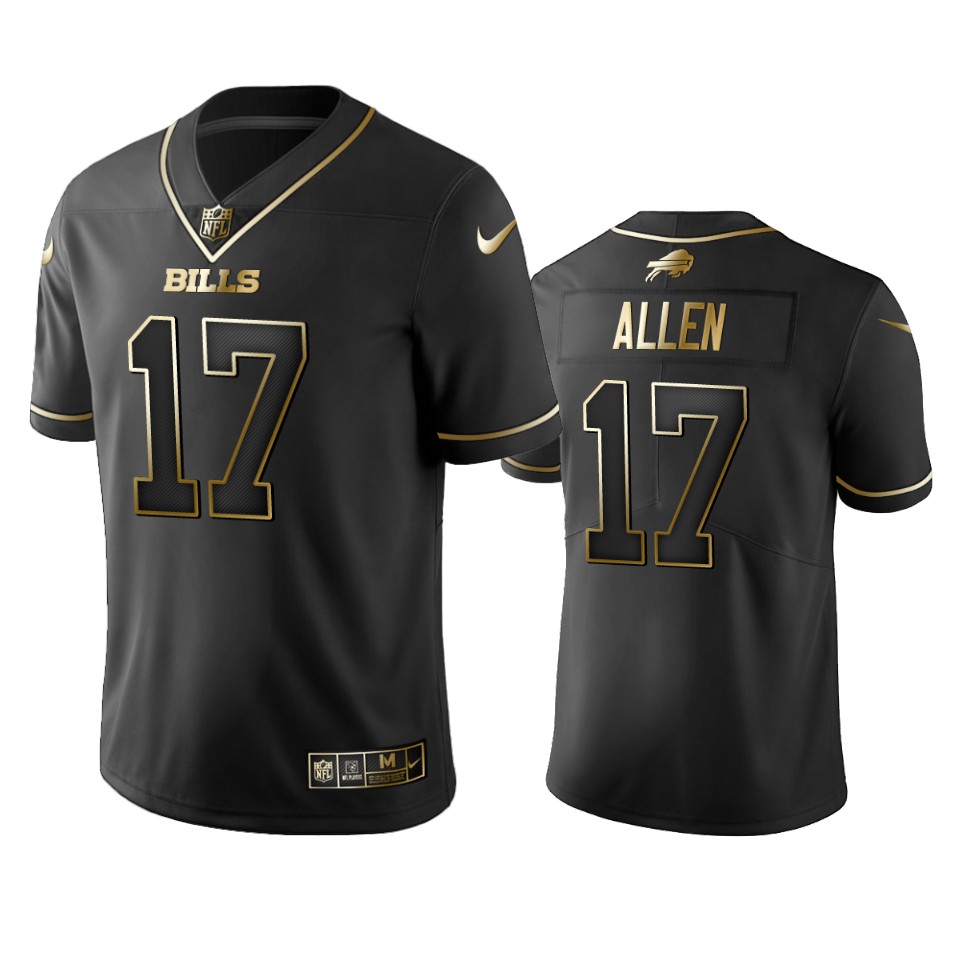 Buffalo Bills Josh Allen Black Golden Limited Jersey Buffalo Bills Josh Allen Black Golden Limited Jersey