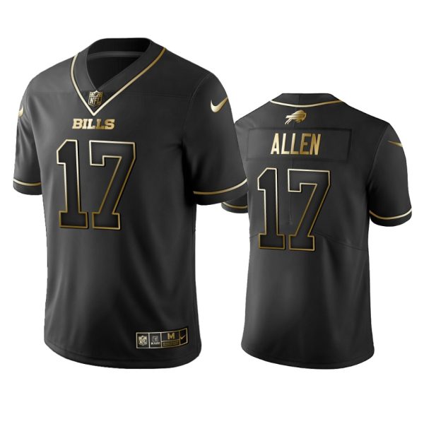 Buffalo Bills Josh Allen Black Golden Limited Jersey Buffalo Bills Josh Allen Black Golden Limited Jersey