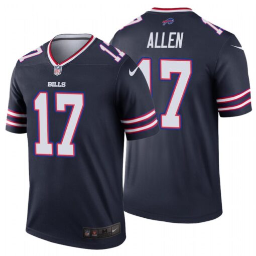 Buffalo Bills Josh Allen Inverted Navy Limited Jersey