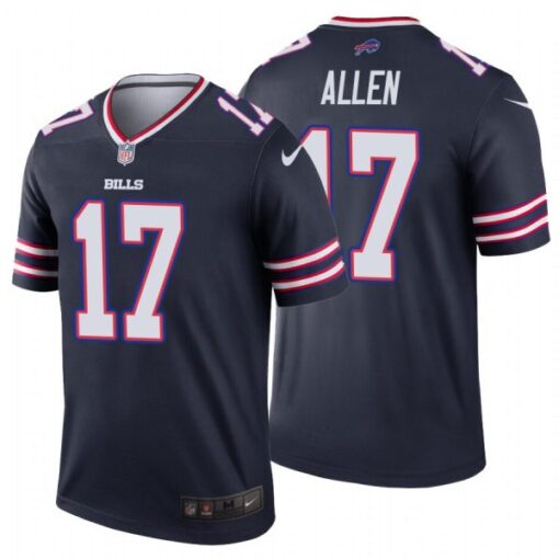 Buffalo Bills Josh Allen Inverted Navy Limited Jersey