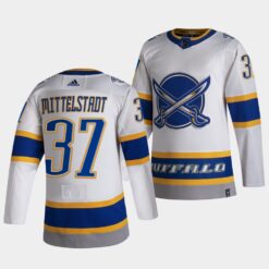 Buffalo Sabres Casey Mittelstadt 2021 Reverse Retro White Jersey