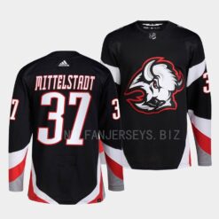 Buffalo Sabres Casey Mittelstadt 2022-23 Goathead Alternate Black Jersey