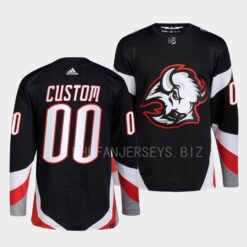 Buffalo Sabres Custom 2022-23 Goathead Alternate Black Jersey