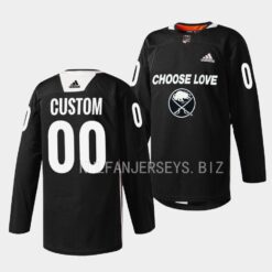 Buffalo Sabres Custom 2023 Choose Love Night Black Jersey