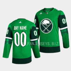 Buffalo Sabres Custom 2023 St. Patricks Day Green Jersey