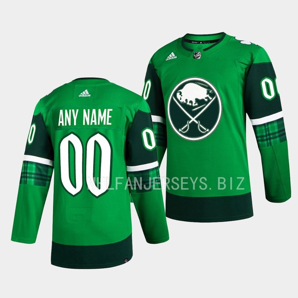 Buffalo Sabres Custom 2023 St. Patricks Day Green Jersey Buffalo Sabres Custom 2023 St. Patricks Day Green Jersey
