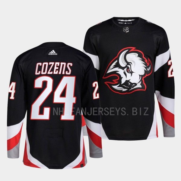 Buffalo Sabres Dylan Cozens 2022-23 Goathead Alternate Black Jersey Buffalo Sabres Dylan Cozens 2022-23 Goathead Alternate Black Jersey