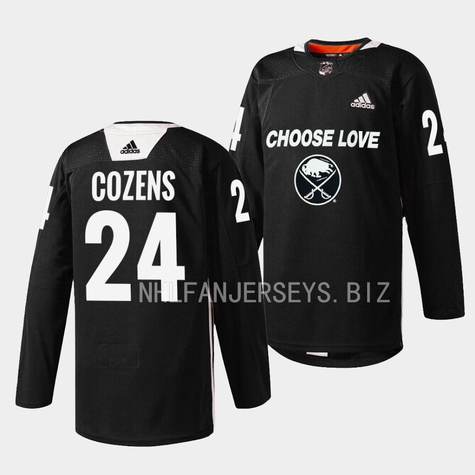 Buffalo Sabres Dylan Cozens 2023 Choose Love Night Black Jersey Buffalo Sabres Dylan Cozens 2023 Choose Love Night Black Jersey