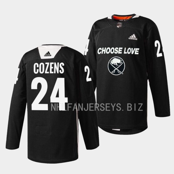 Buffalo Sabres Dylan Cozens 2023 Choose Love Night Black Jersey Buffalo Sabres Dylan Cozens 2023 Choose Love Night Black Jersey
