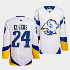 Buffalo Sabres Dylan Cozens Reverse Retro 2.0 White Jersey