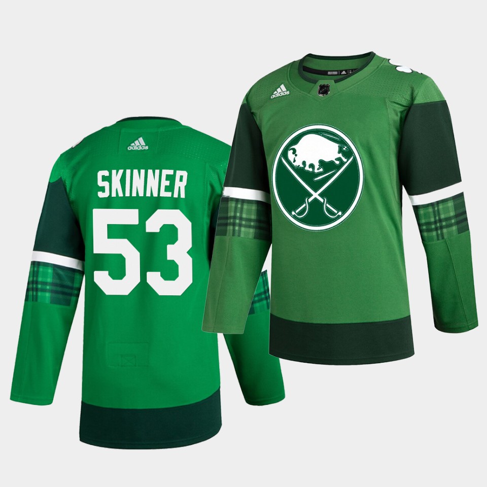 Buffalo Sabres Jeff Skinner 2020 St. Patrick's Day Player Green Jersey Buffalo Sabres Jeff Skinner 2020 St. Patrick's Day Player Green Jersey