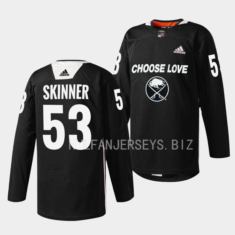 Buffalo Sabres Jeff Skinner 2023 Choose Love Night Black Jersey Buffalo Sabres Jeff Skinner 2023 Choose Love Night Black Jersey