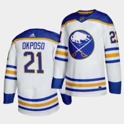 Buffalo Sabres Kyle Okposo 2020-21 Away White Jersey