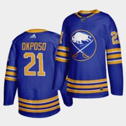 Buffalo Sabres Kyle Okposo 2020-21 Home Royal Jersey