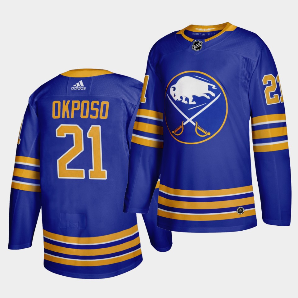 Buffalo Sabres Kyle Okposo 2020-21 Home Royal Jersey Buffalo Sabres Kyle Okposo 2020-21 Home Royal Jersey