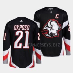 Buffalo Sabres Kyle Okposo 2022-23 Goathead Alternate Black Jersey