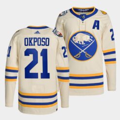 Buffalo Sabres Kyle Okposo 2022 Heritage Classic White Jersey