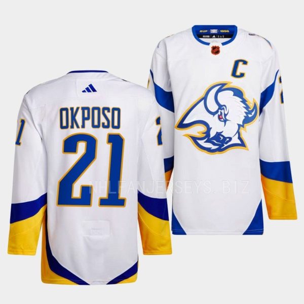Buffalo Sabres Kyle Okposo Reverse Retro 2.0 White Jersey Buffalo Sabres Kyle Okposo Reverse Retro 2.0 White Jersey