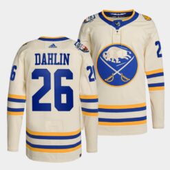 Buffalo Sabres Rasmus Dahlin 2022 Heritage Classic White Jersey