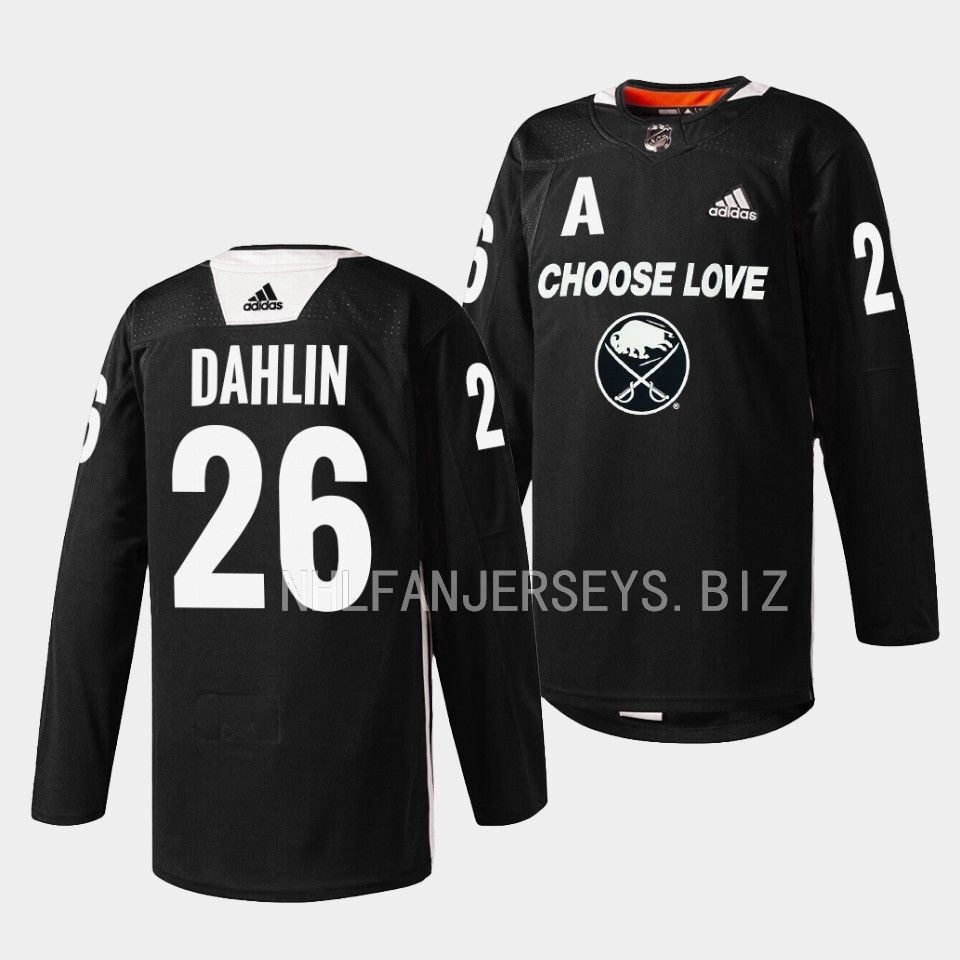 Buffalo Sabres Rasmus Dahlin 2023 Choose Love Night Black Jersey Buffalo Sabres Rasmus Dahlin 2023 Choose Love Night Black Jersey