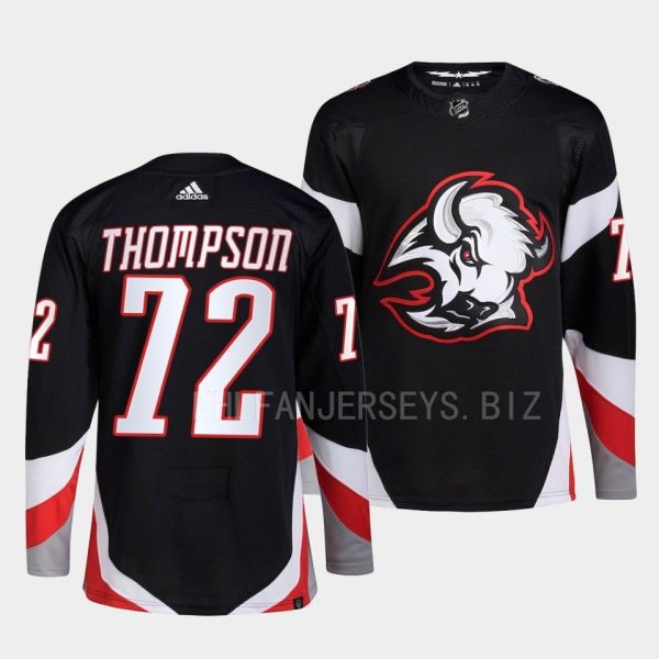 Buffalo Sabres Tage Thompson 2022-23 Goathead Alternate Black Jersey Buffalo Sabres Tage Thompson 2022-23 Goathead Alternate Black Jersey