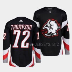 Buffalo Sabres Tage Thompson 2022-23 Goathead Alternate Black Jersey