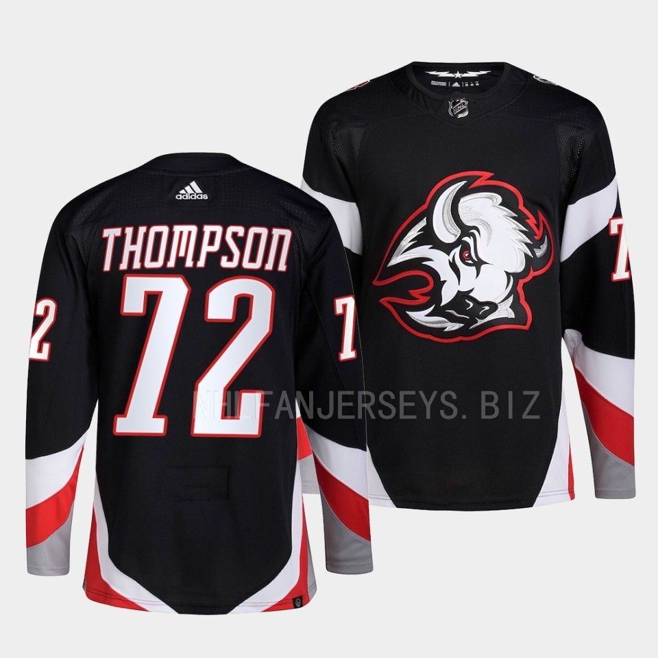 Buffalo Sabres Tage Thompson 2022-23 Goathead Alternate Black Jersey Buffalo Sabres Tage Thompson 2022-23 Goathead Alternate Black Jersey