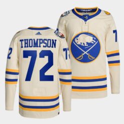 Buffalo Sabres Tage Thompson 2022 Heritage Classic White Jersey
