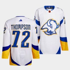 Buffalo Sabres Tage Thompson Reverse Retro White Jersey