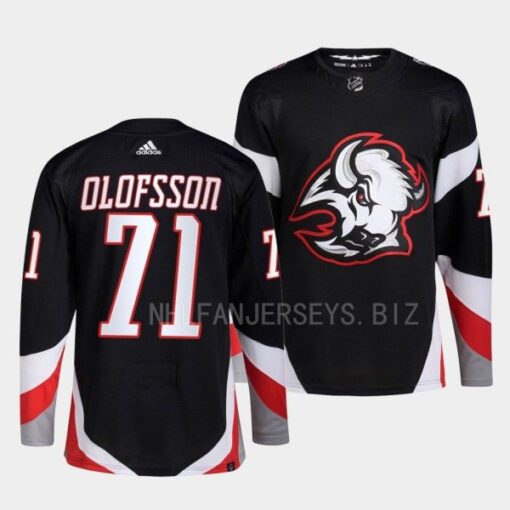 Buffalo Sabres Victor Olofsson 2022-23 Goathead Alternate Black Jersey