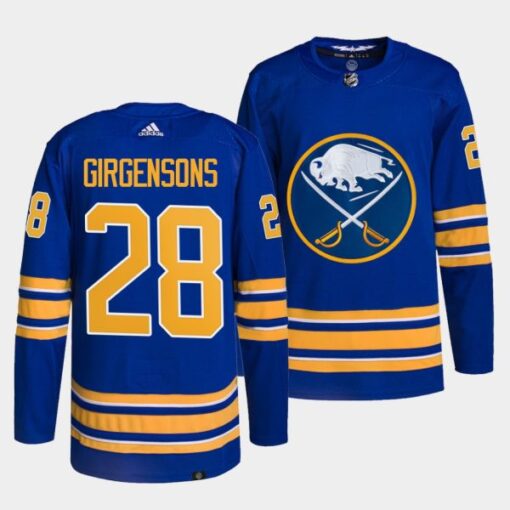 Buffalo Sabres Zemgus Girgensons Home Royal Primegreen Jersey