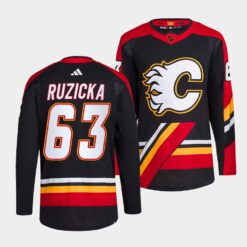 Calgary Flames Adam Ruzicka Reverse Black Jersey