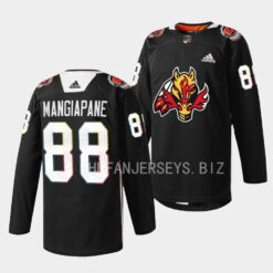 Calgary Flames Andrew Mangiapane 2023 Indigenous Celebration Night Black Jersey