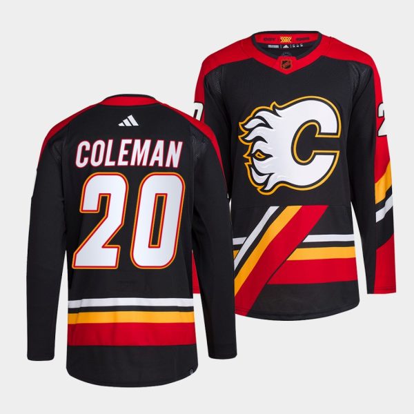 Calgary Flames Blake Coleman Reverse Black Jersey Calgary Flames Blake Coleman Reverse Black Jersey