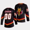 Calgary Flames Custom 2023 Indigenous Celebration Night Black Jersey