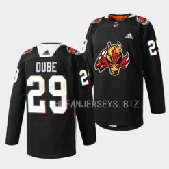 Calgary Flames Dillon Dube 2023 Indigenous Celebration Night Black Jersey