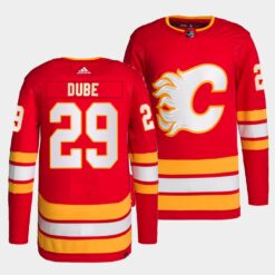 Calgary Flames Dillon Dube Home Red Jersey