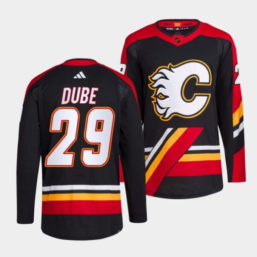 Calgary Flames Dillon Dube Reverse Black Jersey