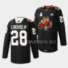 Calgary Flames Elias Lindholm Golden Edition Limited Black Jersey