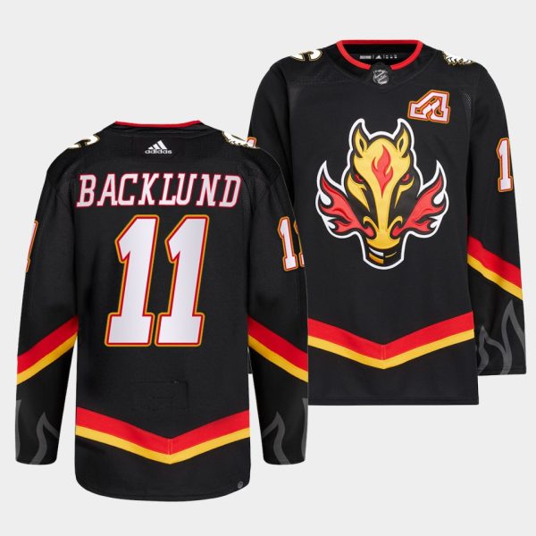 Calgary Flames Mikael Backlund 2022-23 Blasty Alternate Black Jersey Calgary Flames Mikael Backlund 2022-23 Blasty Alternate Black Jersey