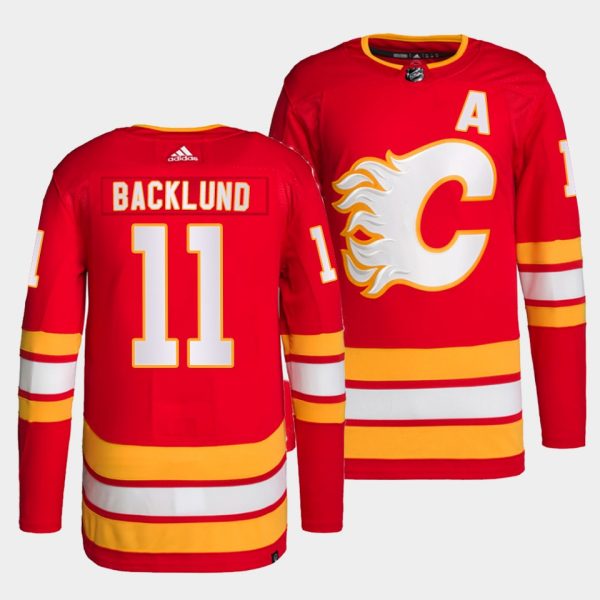 Calgary Flames Mikael Backlund Home Red Jersey Calgary Flames Mikael Backlund Home Red Jersey