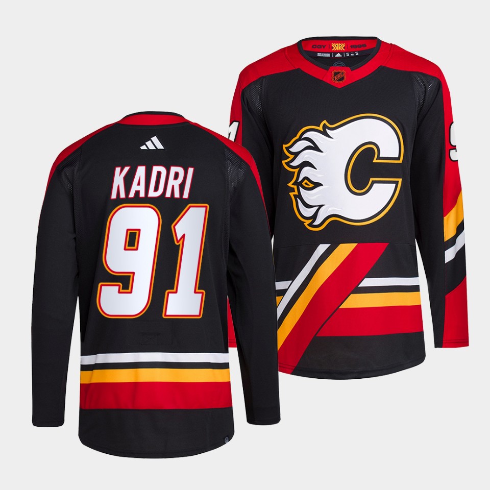 Calgary Flames Nazem Kadri Reverse Black Jersey Calgary Flames Nazem Kadri Reverse Black Jersey