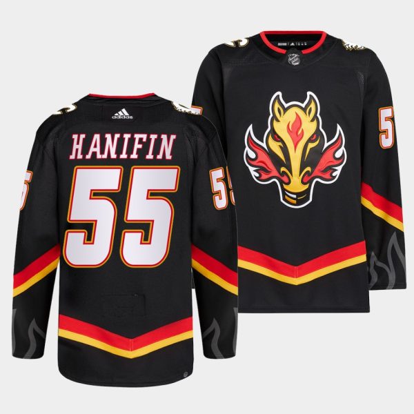 Calgary Flames Noah Hanifin 2022-23 Blasty Alternate Black Jersey Calgary Flames Noah Hanifin 2022-23 Blasty Alternate Black Jersey