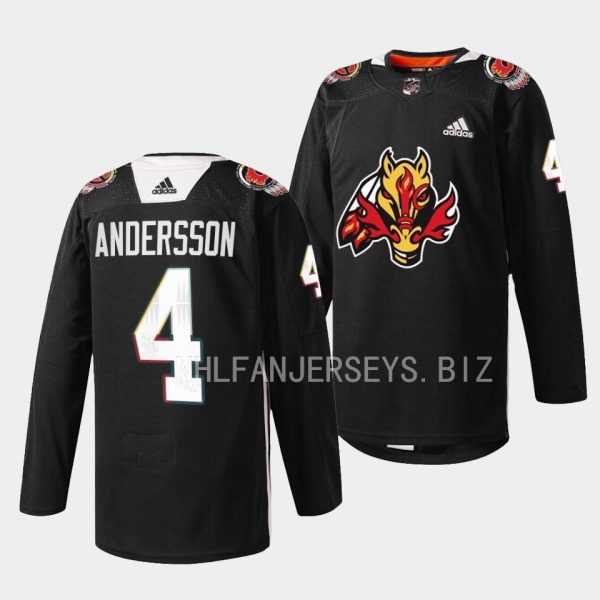 Calgary Flames Rasmus Andersson 2023 Indigenous Celebration Night Black Jersey Calgary Flames Rasmus Andersson 2023 Indigenous Celebration Night Black Jersey