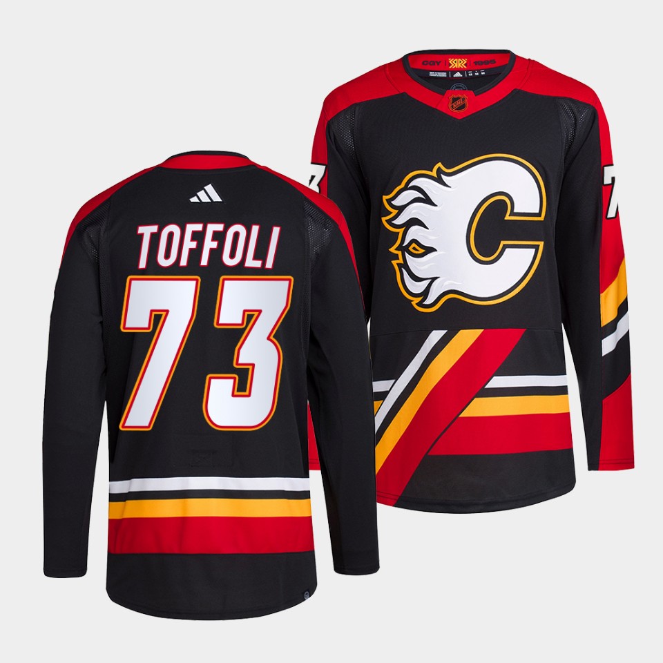 Calgary Flames Tyler Toffoli Reverse Black Jersey Calgary Flames Tyler Toffoli Reverse Black Jersey